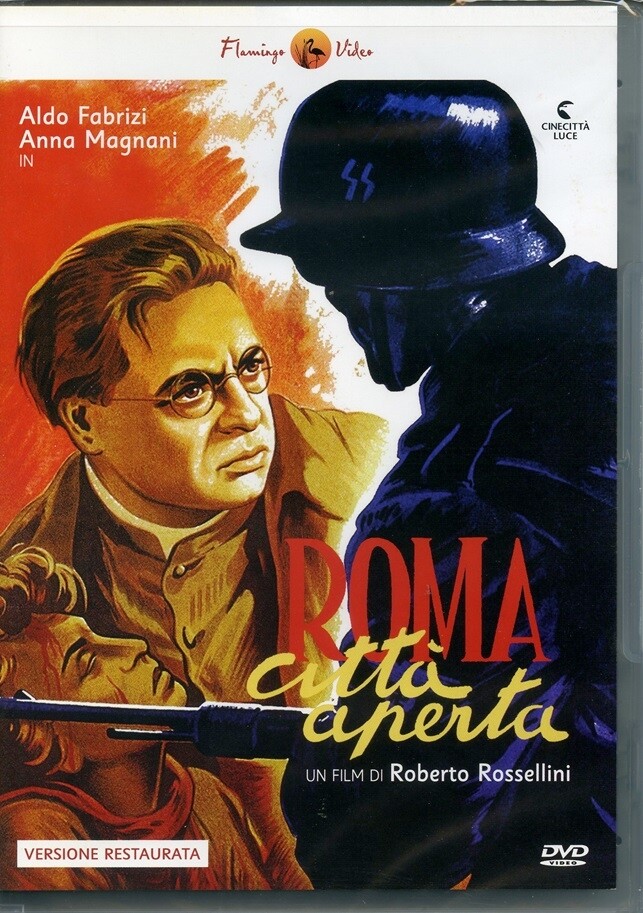 Roma Citta' Aperta (1945), Rossellini, Magnani, Fabrizi, Flamin Film, DVD, 80098