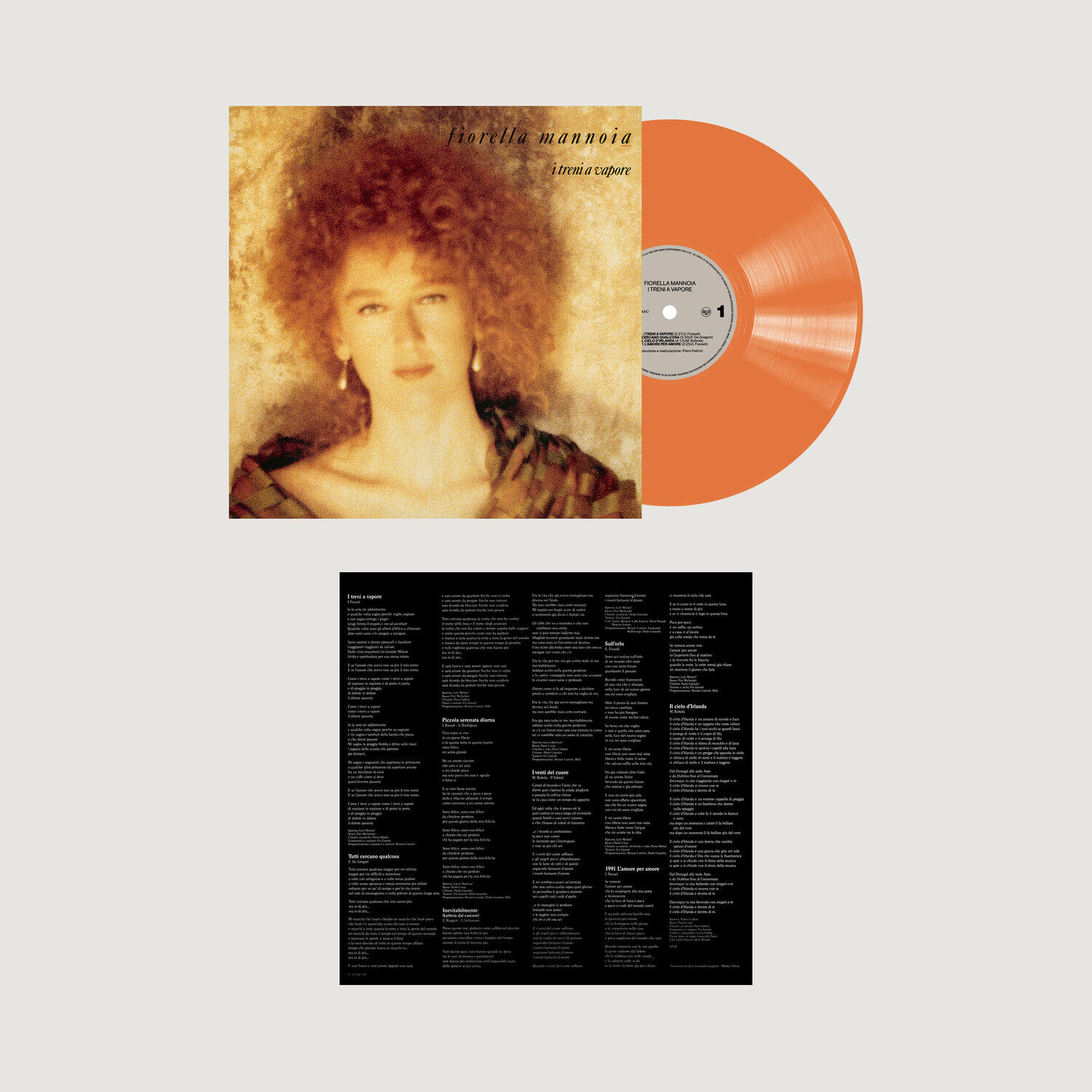 Mannoia Fiorella I Treni A Vapore Vinile Lp Colorato (Orange) Nuovo Sigillato