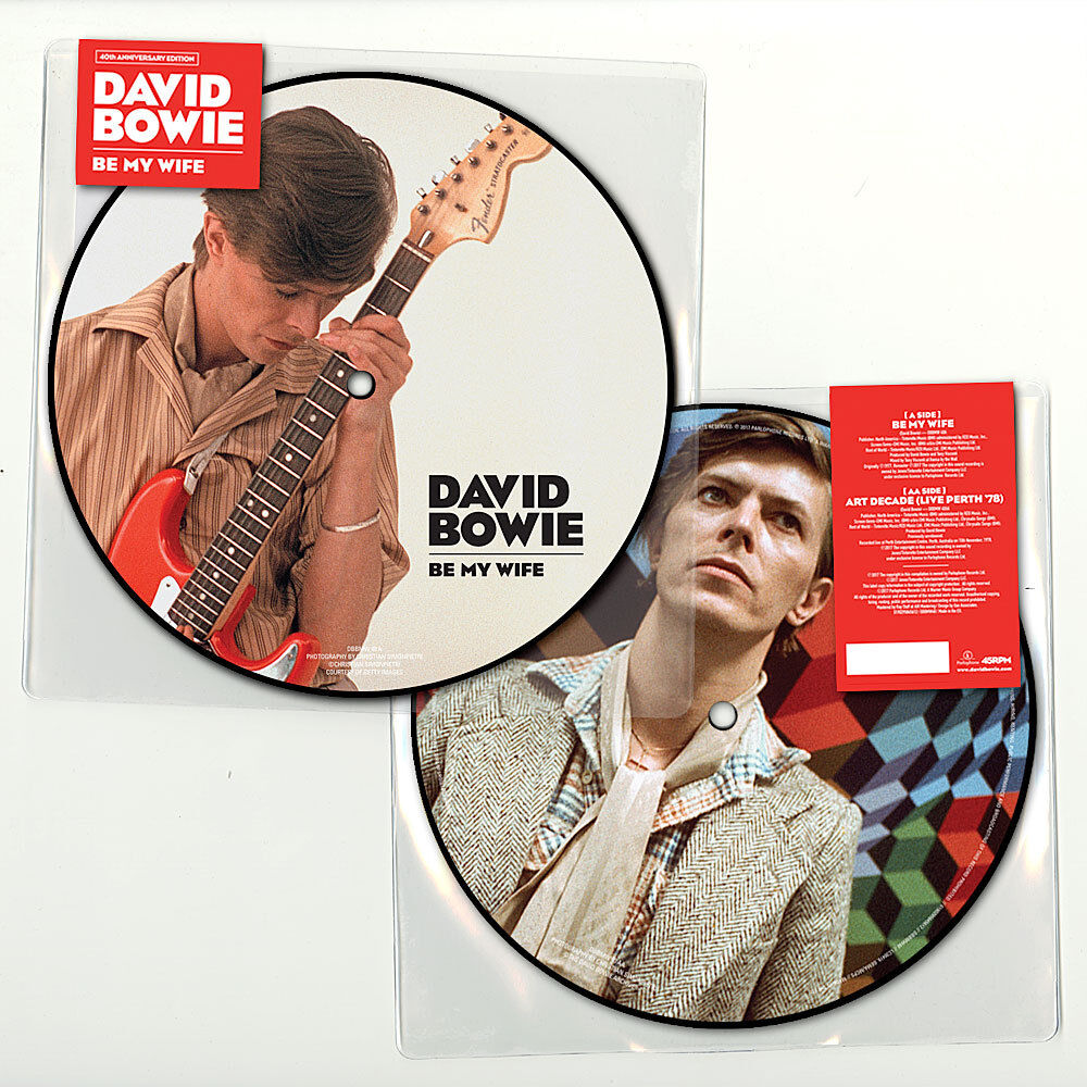 BOWIE DAVID BE MY WIFE (40TH ANNIVERSARY) PICTURE DISC 7" LIMITED EDT. NUOVO