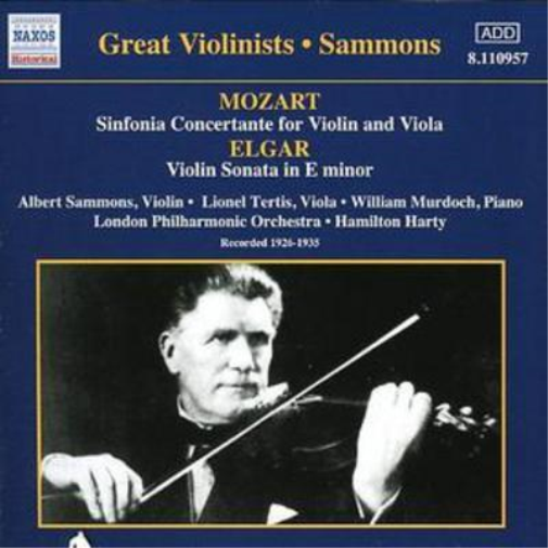 Albert Sammons Sinfonia Concertante/violin Sonata (Sammons) (CD) Album