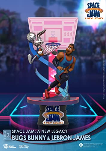 Beast Kingdom: Dstage Space Jam 2 Bugs Bunny E Lebron James Figura Diorama