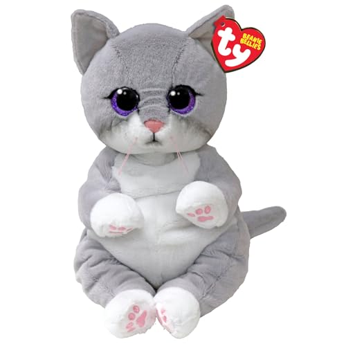 Ty Peluche Beanie Bellies Morgan Cm 30 Gatto Grigio, Gli Animaletti Di Peluche Con Il Pancino Morbido Originali, T43203