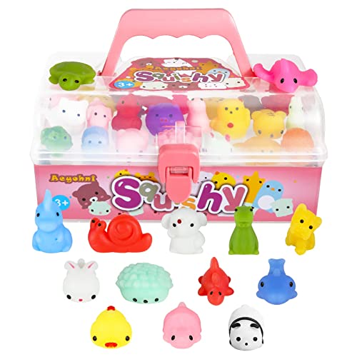 Aeyohni Squeeze Toys Squishy Giocattoli 50 Pezzi Per Feste Per Bambini, Regali Preferiti, Riempitivi Di Pasqua, Regalo Di Natale, Di Classe, Di Comple
