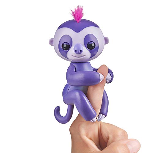 Fingerlings Marge 3752 - Giocattolo Interattivo Bradipo, Reagisce Ai Suoni, Ai Movimenti E Al Tocco, Colore Viola