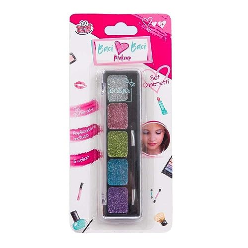 Grandi Giochi - Baci Baci Make Up Set Ombretti In Gel Da 5 Colori Con Applicatore Incluso, Assortito In 2 Varianti, Lub09000