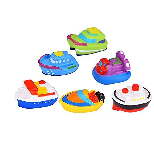 Itian 6 Pezzi Galleggianti Barca Giocattoli Da Bagno Giocattoli Per Bambino