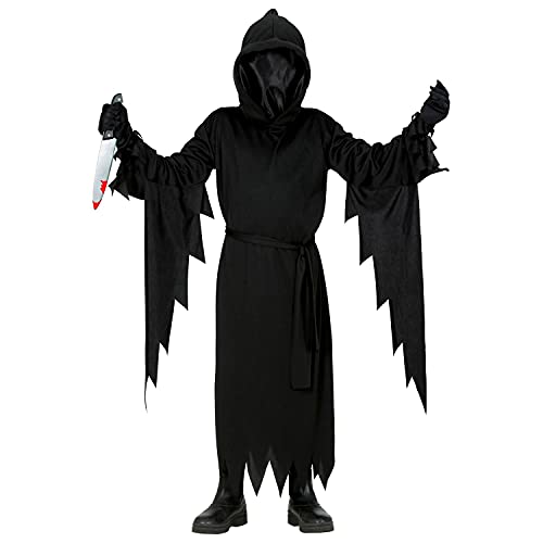 "Reaper" (Hooded Robe With Faceless Mask, Belt) - (116 Cm / 4-5 Years)