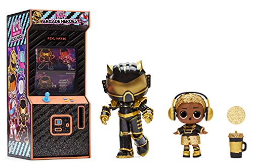 L.O.L. Surprise!- Boys Arcade Heroes Serie 2 Action Figure-15 Sorprese: Vestito Da Eroe, Bambola O Bambolotto Ultra-Rare E Figurine Collezionabili-Età