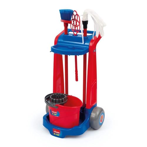 Grandi Giochi- Trolley Pulizia Vileda For Kids, L'Originale Versione Giocattolo Con Scopa, Battipanni, Mocio E Secchio, Iam01200A
