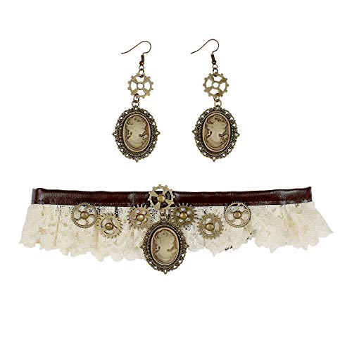 Widmann- Steampunk Set Bigiotteria Donna, Multicolore, 9774