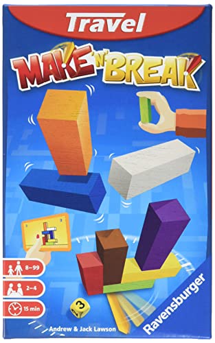 Ravensburger Italy- Make'N' Break Travel Gioco Da Viaggio, Da 8 A 99 Anni, 23458