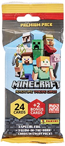 Panini France Sa Minecraft Trading Cards-Premium Pacchetto, 004115B26Fpef