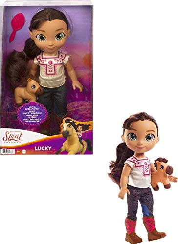Spirit -Bambola Lucky In Outfit Di Jeans Con Peluche Di Spirit E Accessori, Giocattolo Per Bambini 3+ Anni, Gxf93