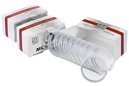 Mc.Sammler Capsule Per Monete Da 2 Euro, 26 Mm, 30 Pezzi, Per Monete Speciali Da Collezione, Commemorative