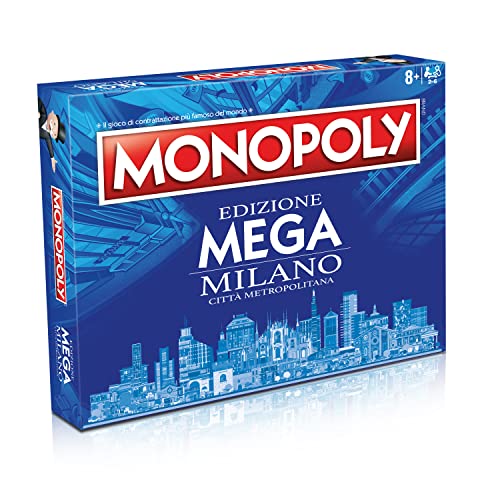 Winning Moves, Monopoly Edizione Mega Città Metropolitana Di Milano. 2-6 Giocatori