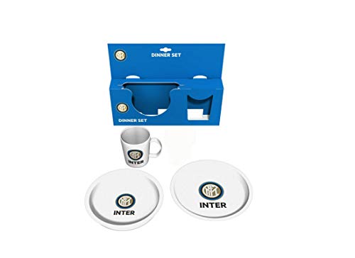 Real Trade Italia Set Dinner Inter 3 Pz Piatto Piano + Fondo +Tazza
