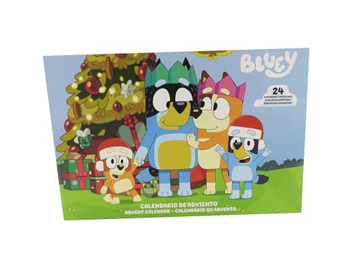 Cyp Brands Bluey - Calendario Dell'Avvento, Calendario Con Sorprese, Natale, Regali, Mutlicolor, Prodotto Ufficiale
