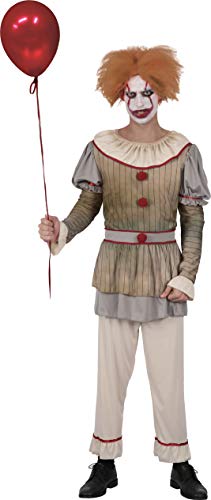 Horror Creepy Clown Costume Travestimento Uomo Adulto (Taglia Unica)