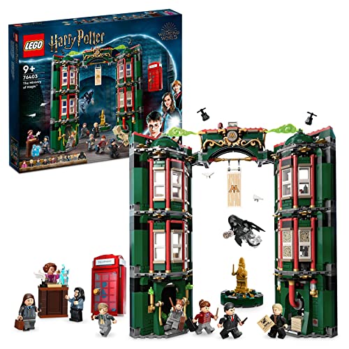 Lego Harry Potter Ministero Della Magia, Modellino Da Costruire Modulare Con 12 Minifigure, Giochi Per Bambini, Bambine, Ragazzi E Ragazze Da 9 Anni,