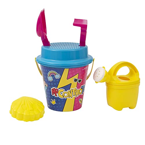 Grandi Giochi Me Contro Te Kit Mare Base, Meu11000, Multicolore Secchiello, Rastrello, Paletta, Annaffiatoio, Una Formina