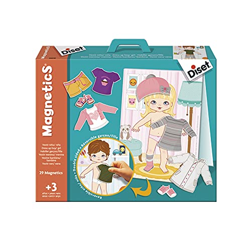 Diset 63246-Magnetics Vestire Bambina, 3, 63246