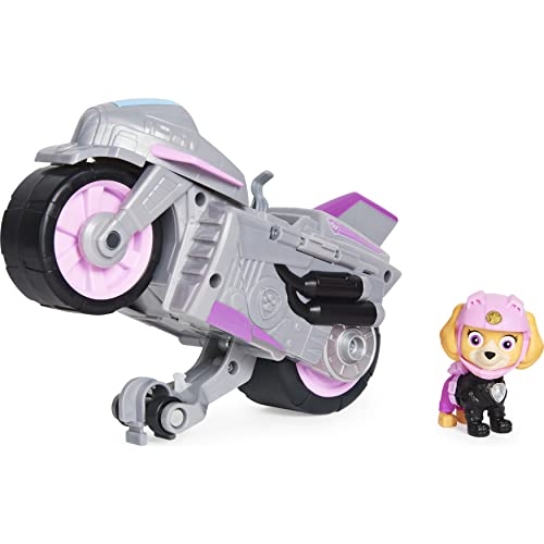 Paw Patrol, Veicolo Moto Pups Di Skye, Motocicletta Con Motore A Retrocarica E Personaggio, Per Bambini Dai 3 Anni In Su