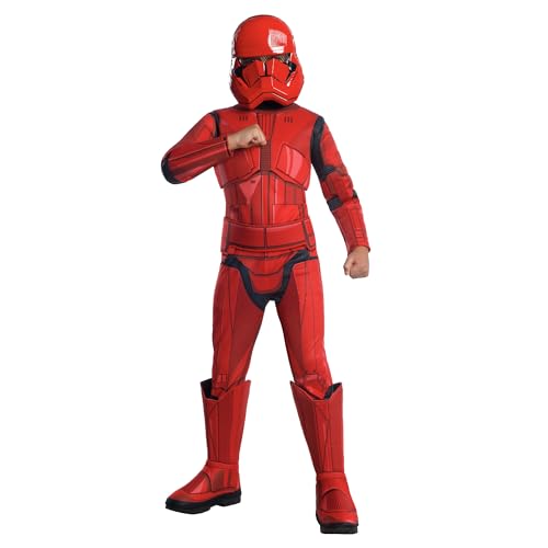 Rubie'S Costume Ufficiale Disney Star Wars Ep 9, Red Stormtrooper Deluxe Da Bambino, Taglia Grande Età 8-10 Anni, Giornata Mondiale Del Libro