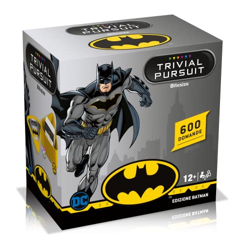 Trivial Puruit Winning Moves - Batman, Pursuit Bitesize, Edizione Italiana| Divertente Gioco A Domande Per Tutti I Fan Di Natman| 12 Anni +