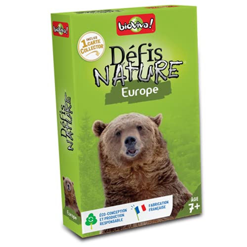 Bioviva 282512 Nature Challenges Animal-Europe - Gioco Di Carte, Multicolore