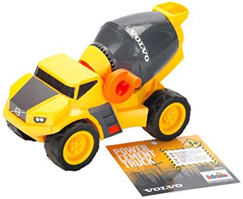 Klein Theo 2427 Volvo Power Camion Del Cemento Betoniera In Scala 1:24 Con Cisterna Rotante Dimensioni: 23 Cm X 11 Cm X 14,5 Cm Giocattolo Per Bambini
