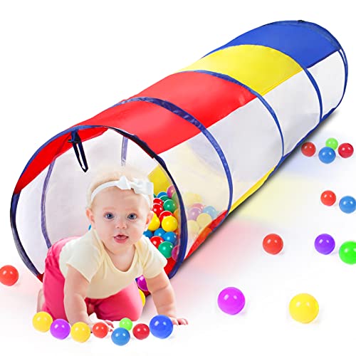 Weeksun Tunnel Per Bambini, Tunnel Da Gioco Per Bambini, 180 Cm, Con Finestra A Rete Traspirante, Design Pop-Up Con Borsa Per Il Trasporto, Tunnel Per