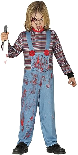 Guirca- Costume Chuckie Bambino 7/9 Anni, Multicolore, 7 A 9, Gu87799