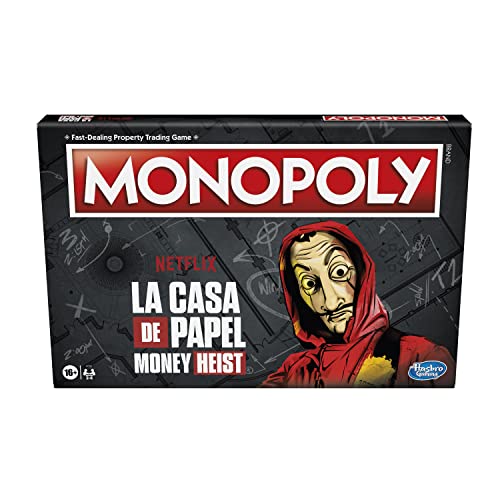 Hasbro Monopoly: Netflix La Casa Di Carta/La Casa De Papel Edition Gioco Da Tavolo Per Adulti E Adolescenti, Dai 16 Anni (Versione Tedesca), Multicolo
