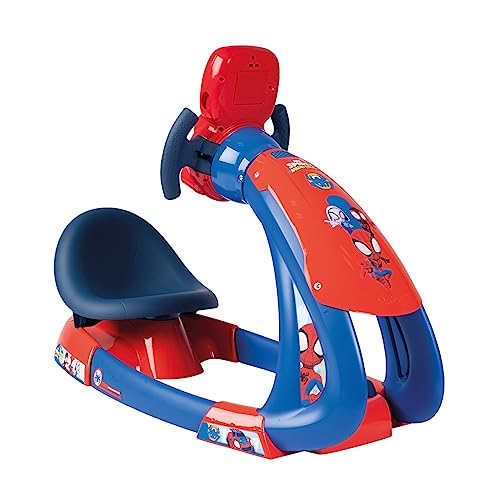 Smoby - Spidey V8 Driver, 7600370218, 3 Anni, Simulatore Di Guida, 3 Posizioni, Schermo Retroilluminato, Funzione Boost, Retromarcia, Made In France