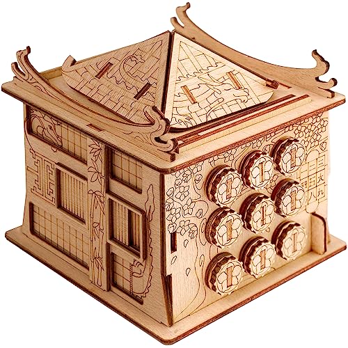 Esc Welt House Of Dragon - Puzzle 3D In Legno - Rompicapo In Legno Difficile - Escape Room Gioco Da Tavolo - Scatola Segreta Rompicapo Con Scompartime