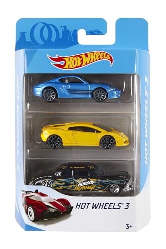 Hot Wheels - Confezione Da Tre Macchinine, Veicoli Classici Ed Esclusivi In Scala 1:64 Da Collezionare, Linee Autentiche E Decorazioni Mozzafiato, Gio