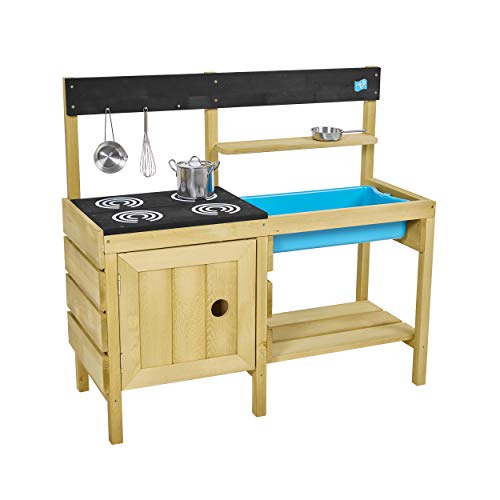 Tp Toys Wooden Mud Kitchen Cucina Di Fango In Legno Junior Chef, Colore, 95 X 38 X 88Cm (Lwh), Tp611