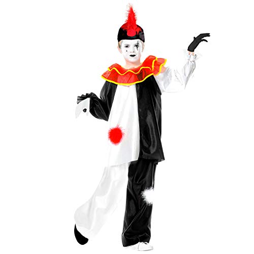 "Pierrot" (Coat With Collar, Pants, Hat) - (128 Cm / 5-7 Years)