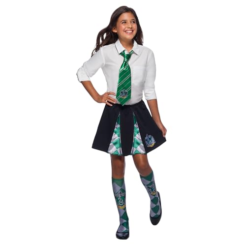 Rubie'S Harry Potter Cravatta Serpeverde Slytherin Deluxe (39038), Verde E Grigio