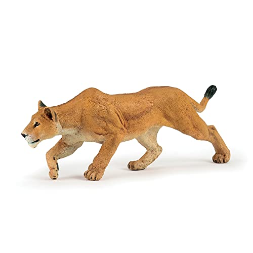 Papo 50251 - Statuetta Con Leone Che Insegue Il Regno Degli Animali, Multicolore