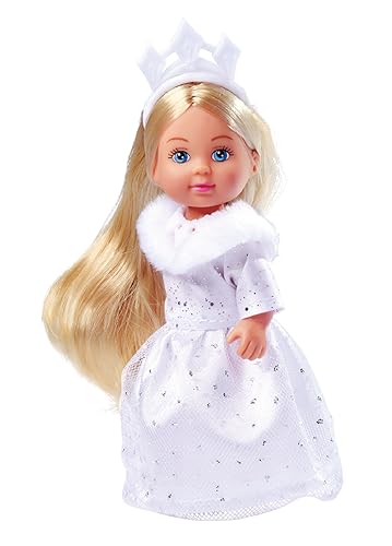 Simba Evi Love Dream Princess - Bambola Giocattolo In Abito Invernale Da Sogno, Con Finiture In Pelliccia E Brillantini, 12 Cm, Dai 3 Anni In Su