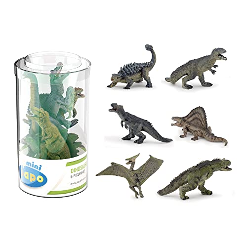 Papo 33019 - Mini Tubo Dinosauri, Pvc