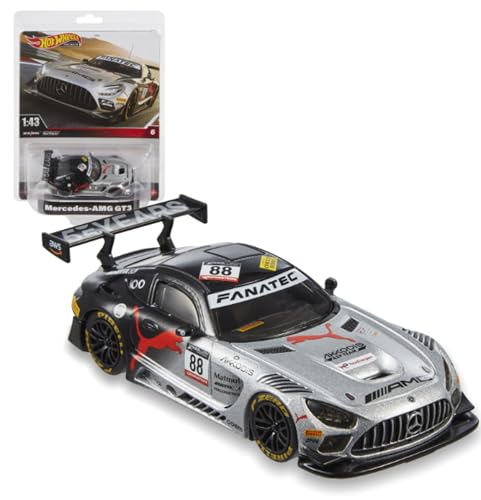 Hot Wheels Premium - Veicolo Mercedes In Scala 1:43 Da Collezione, Con Pneumatici Real Rider, Carrozzeria E Telaio Metal, Giocattolo Per Bambini, 3+ A