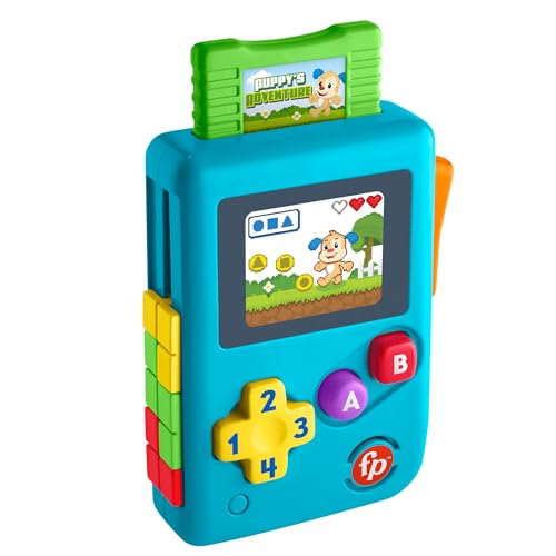 Fisher-Price Baby Console Gioca E Vai, Finta Console Con Luci E Suoni, Gioco Didattico Di Attività Musicali Ridi & Impara, Giocattolo Per Bambini 6+ M