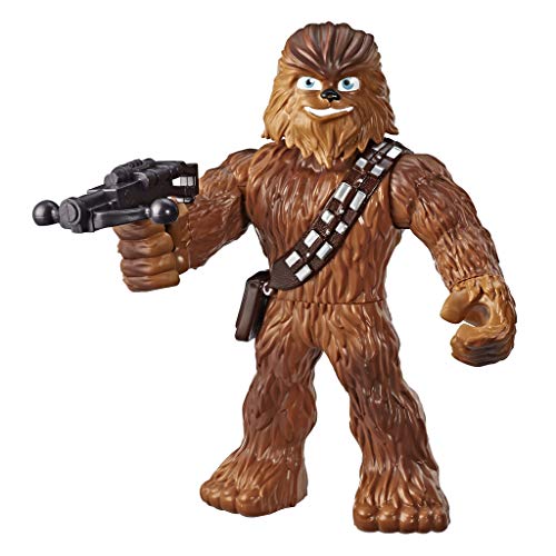 Star Wars Galactic Heroes Mega Mighties Chewbacca - Action Figure Da 25,5 Cm Con Accessorio Bowcaster, Giocattoli Per Bambini Dai 3 Anni In Su
