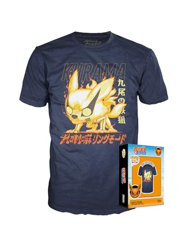 Funko Boxed Tee: Naruto: Kurama - Medium - T-Shirt, Maglietta - Vestiti - Idea Maniche Corte Per Gli Adulti Uomini E Donne - Merchandising Ufficiale -