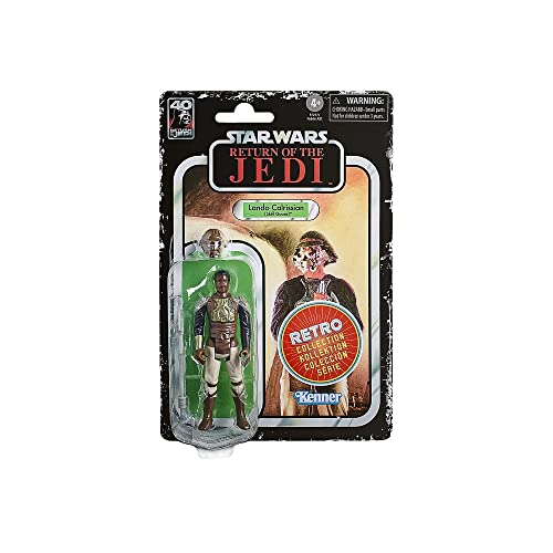 Star Wars Hasbro Retro Collection, Lando Calrissian (Guardia Skiff), Action Figure Collezionabili Da 9,5 Cm, Ispirate Al Film Ritorno Dello Jedi, Dai