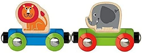 Hape E3807 Jungle Journey Railway Engine - My First Railway - Wooden Train Track Accessories