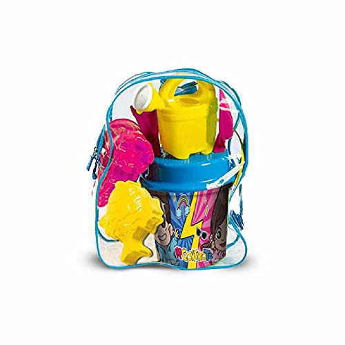 Grandi Giochi Me Contro Te Kit Mare Deluxe, Meu12000, Multicolore, Secchiello, Rastrello, Paletta, Annaffiatoio, Due Formine