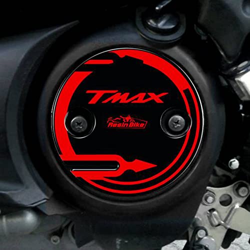 Resin Bike Adesivi Scooter Compatibile Con Yamaha Tmax 500 E 530 2001-2016. Protezioni Carter Variatore Da Urti E Graffi. Coppia Adesivi 3D Resinati -